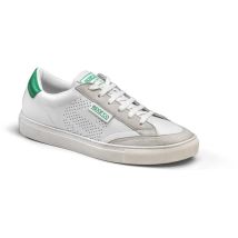 Baskets de'contracte'es intelligentes S-Time avec cuir synthe'tique et tige double'e Blanc/Vert N.44 et semelle de'contracte'e en caoutchouc