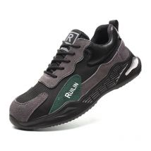 Baskets indestructibles à bout en acier, chaussures à bout en acier pour hommes, chaussures de sécurité de travail respirantes, chaussures de