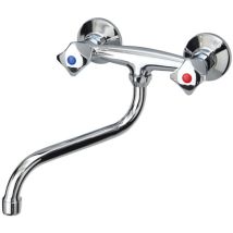 Sea-horse - Bassin Bec 's' Chrome Mélangeur Évier Robinet Classic Deux Inchs Motif