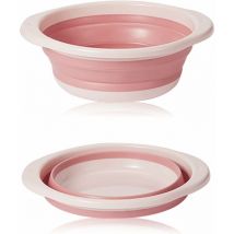 bassine Retractable, bassine Pliable, Bol à Vaisselle Rond Pliable Moyen Multifonctionnel, Bol Pliable Portable Peu encombrant pour Laver Les