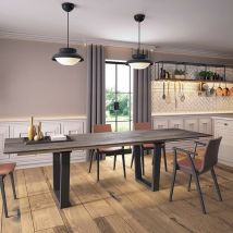 Bastidor acero 1400mm&43800mm para mesa pata fija , ace 58 Bastidor de acero extensible para mesasCon volteador para tableros integrados.· pata no