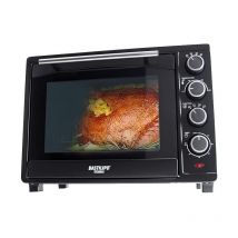 Siena Black - Forno da tavolo elettrico con convincimento e rustitore, 35 litri-1600 w, 1600 w, 35 litri, acciaio inox, nero - Bastilipo