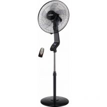 Ventilador de Pie 40cm Bastilipo coín black led 852 Negro 50 w