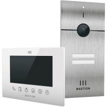 Gebraucht] Bastion Video-Türsprechanlage lan Außeneinheit Inneneinheit 2 Familienhaus Stahl