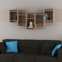 Bat Modern Floating Shelf - Oak - Oak - Decortie