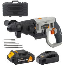 Marteau Perforateur 18V sans fil sds+ Batavia Maxxpack - Batterie 2.0 Ah et chargeur 2.4 Ah inclus