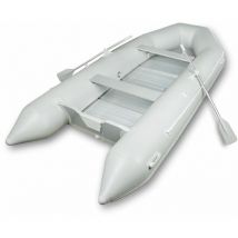 Eberth - Bateau Pneumatique Bateau Gonflable en pvc robuste pour 8 personnes, 4,60m x 1,90m, 2x banc, 2x pagaies, plancher en aluminium, kit de