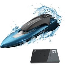 Rapanda - Bateau télécommandé pour enfants, pour garçons et filles, bateau jouet pour piscines, lacs, jeux aquatiques avec 2,4 GHz, corps entier