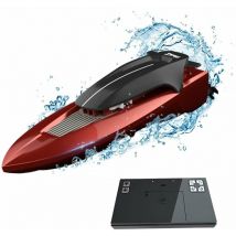 Ahlsen - Bateau télécommandé pour enfants, pour garçons et filles, bateau jouet pour piscines, lacs, jeux aquatiques avec 2,4 GHz, corps entier