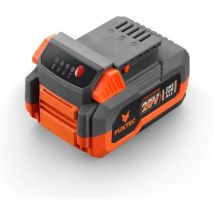 Fuxtec - Batería 20V 4Ah Li-Ion, compatible con todas las herramientas 20V. Alta autonomía, carga en 120 min. Ref: FX-E1B4AH