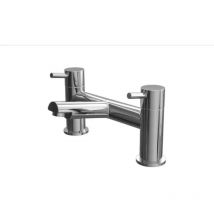 Hydros - Bath Filler Bathroom Tap Chrome Finish Round Modern Style Dalton