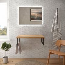 Niza Encimera de Baño Sin Lavabo Color Roble - Medida: 100 cms - Medida: 100 cms - ref: 96064 - Bathme