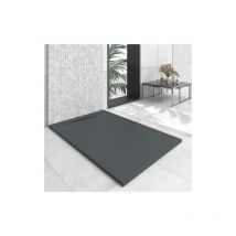 Bathme - Plato de ducha cuarzo 80x160cm grafito