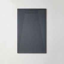 Bathme - zero plus Plato de Ducha Rectangular Gel Coat Color Grafito - Medida: 80x180 cm - Medida: 80x180 cm - ref: ZEROPLGF80180