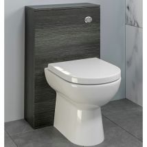 Aurora - Bathroom 500x215 Back To Wall btw Toilet Cistern Unit Only Charcoal Grey Modern - Grey