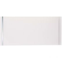 Starline - Bathroom Ceiling Cladding Panels Moderna White & Silver pvc 200x4000mm - 4m2