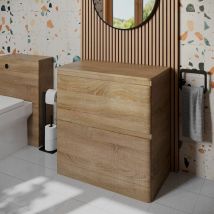Regis - Bathroom Cloakroom Vanity Unit 800mm Freestanding Cabinet Storage Drawers Wood