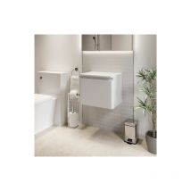 Regis - Bathroom Cloakroom Vanity Unit Wall Mounted Storage Cabinet White Gloss 500mm