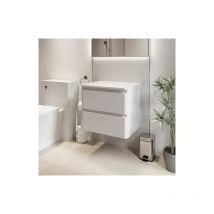 Regis - Bathroom Cloakroom Vanity Unit Wall Mounted Storage Cabinet White Gloss 600mm