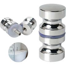 Bathroom Door Handle 1 Pieces Glass Shower Door Knob Aluminum Alloy Shower Door Handle For Bathroom Office Hotel