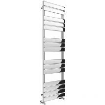 NRG - Bathroom Flat Panel Heated Towel Rail Radiator Central Heating 1600x450mm Chrome
