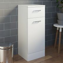 Essence - Bathroom Laundry Unit Cabinet White Gloss Soft Close Door Modern Furniture mdf