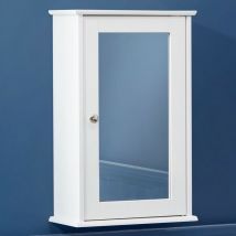 Christow - Clovelly White Bathroom Mirror Cabinet