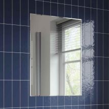 Alpine - Bathroom Mirror Modern Rectangle Frameless Bevelled Edge Wall Mounted 700x500mm