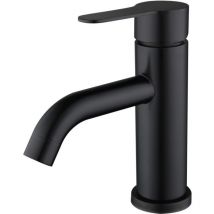 Bathroom Mixer Tap, Single Lever Sink Faucet, Stainless Steel, Grey (with 60cm Connection Hose X2)