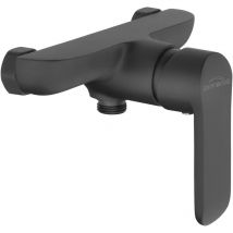 Invena - Shower Mixer Black Wall Mounted Single Lever Valve