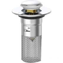 Aiperq - Bathroom Sink Drain with Removable Strainer Basket - Anti-Clog Bathtub