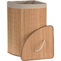 Bathroom Solutions - Panier à linge de style scandinave, bambou, 72 l