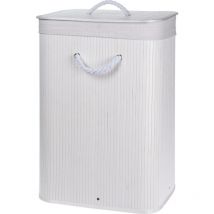 Panier à linge en bambou avec couvercle