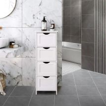 Bathroom Storage Cabinet Shelf Free Standing Cabinet Organizer Unit
