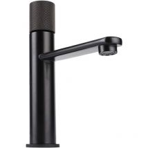 Sjqka - Bathroom Toilet Sink, Full Copper Hot and Cold Faucet, Basin Faucet, Bathroom Sink Faucet - Black