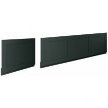 Park Lane - Orbit End Bath Panel 700mm h x 480mm/560mm w - Charcoal Grey