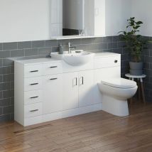 Aquari - Bathroom Vanity Unit Drawer Cabinet Laundry Storage Toilet Furniture Basin Sink