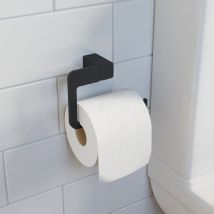 Architeckt - Bathroom wc Toilet Paper Holder Black Square Wall Mounted Stylish Modern