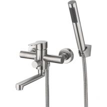 Qiedie - Bathtub faucet with hand shower shower systems shower faucet with 18cm spout single lever mixer tap for bathroom
