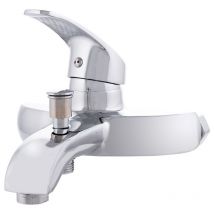 Bathtub Faucet Zinc Alloy, Chrome, Hot-Cold Water, Low Spout, Single-lever [QLI-FA-9703] (QLI-FA-9703)