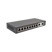 Bati start giga poe 10 Ports : switch 8 Ports gigabit poe 120W + 2 Port gigabit - Solution de Connectivité Puissante pour Réseaux Domestiques et