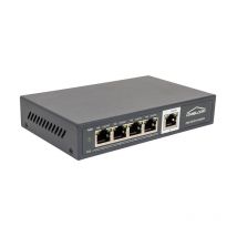 Bati start giga poe 5 Ports : switch 4 Ports gigabit poe 65W + 1 Port gigabit - Solution de Connectivité Puissante pour Réseaux Domestiques et