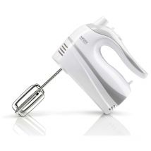 Haeger - Mélangeur pâtissier max mixer 500w - 5 vitesses + turbo - 2 batteurs - 2 lames mélangeuses - 2 lames pétrisseuses