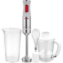 Turmix Valkiria - Mixeur plongeant de, 1500W, régulateur de vitesse, acier inoxydable, pica et fouet, fonction turbo, finition soft touch, set