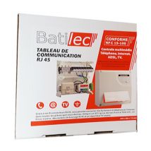 Batilec - Coffret de communication 8 RJ45 Basic - grade 1 renovation