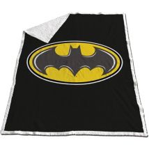 Fleecedecke 130x170 cm – Kuschelige Sherpa-Decke für Kinder - Batman