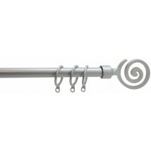 Scroll extensible en acier ethnique Brixo Da 122 a 213 cm. DarkGray - DarkGray