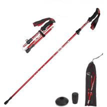 Baton Randonnee Telescopique, Bâtons De Trekking, Bâton Randonnée Marche Pliable, Convient pour Le Gravier, Le Gravier, La Boue Ou La Neige pour
