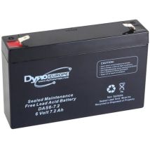 Dyno Europe - Batteria Al Piombo 6 V - 7,2 Ah 150 X 34 X 100 Mm