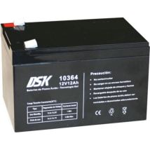 10364 - Batteria Al Piombo Sigillata Agm Gel Technology 12v 12ah. Ideale Per Qualsiasi Dispositivo Di Mobilità Elettrica. Supporta Cicli Di Utilizzo 